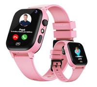 POKUJNFY Reloj Inteligente Niño GPS y SOS Contactos Chat Llamadas | Modo Clase Juego Reloj Despertador Antorcha IP68 Impermeable Digital Regalo Reloj Inteligente Niña Niños Niñas