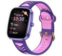 POKUJNFY Reloj Inteligente Niño Niños Niñas 1.75" Reloj Fitness Podómetro 20 Modos Deportivos Monitor Calorías Sueño Frecuencia Cardíaca Reloj Despertador Juegos con/Sin App 5-15 Años