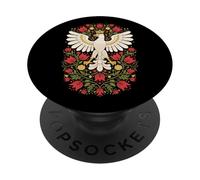 Polaco Águila Blanca Arte Popular Polska Símbolo Poder PopSockets PopGrip Adhesivo