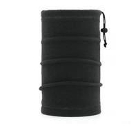 Polaina de cuello ajustable de invierno para ciclismo, esquí, correr, deportes al aire libre, material polar y función de diadema (gris oscuro)