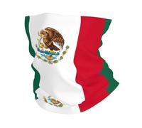 Polaina de cuello con estampado de bandera de México para hombres y mujeres, máscara facial de esquí, bufanda de invierno, calentador de cuello, calentador de cuello para todo tipo de clima