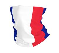 Polaina de cuello con estampado de bandera francesa para hombres y mujeres, máscara facial de esquí, bufanda de invierno, calentador de cuello para todo tipo de clima