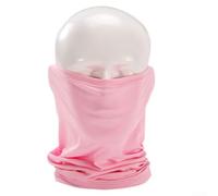 Polaina de cuello de ciclismo, pasamontañas de poliéster transpirable, máscara facial multiusos para correr, motociclismo, equitación (rosa)