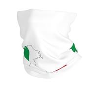 Polaina de cuello multiusos con estampado de mapa de la bandera italiana, para hombres y mujeres, máscara facial de verano para trabajar, correr y deportes