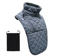 Polaina de cuello resistente al viento, 36 x 40 cm, resistente al viento, impermeable, protector de pecho suave y agradable a la piel, envoltura térmica ajustable para el cuello, equipo deportivo al