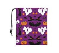 Polaina elástica de terror de Halloween morada, máscara facial multifuncional, ligera protección contra el viento