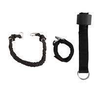 Polainas Cuerda para tirar de la puerta Bandas de resistencia física Anillo para la pierna Hebilla Tobillo Vendaje Conjunto Negro
