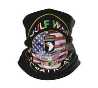 Polainas De Cuello 101.ª División De Combate del Golfo Retirada Transportada por Avión Elegante Bufanda Facial Respirable Cuello Pañuelo para Yoga Hombre Pesca