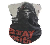 Polainas De Cuello Cráneo del Dios De La Muerte Bandana Lavable Secado Rápido Cuello Pañuelo para Deportes Adulto Ciclismo 25X50Cm