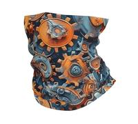 Polainas de Cuello Engranajes Steampunk Estética Mecánica Cómodo Pañuelo de Cabeza Protección UV Bandana para Ciclismo Senderismo 26X30cm