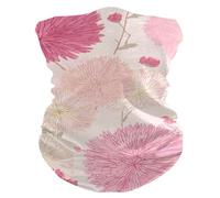 Polainas De Cuello Flores De Dalia Rosa Elegante Sombreros Impreso Cuello Bufanda para Hombre Adulto Cámping