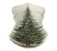 Polainas de Cuello Pino Alto Antideslizante Pañuelo de Cabeza Respirable Bandana para Senderismo Pesca 26X30cm