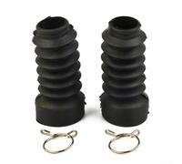 Polainas de goma para horquilla delantera de motocicleta para Honda Dio para jog50, protectores flexibles para maletero de 27 mm, agujero pequeño, ajuste negro