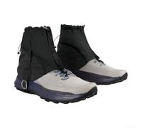 Polainas de Nieve 20D Nylon Resistentes al Agua | Protección nieve para arena, sella para contorno pierna, evita entrada barro, seco cómodo, uso exterior(Black 19cm)