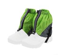 Polainas de pierna equipadas con tiras reflectantes para senderismo al aire libre para proteger tobillos y pantalones inferiores en terrenos variables (verde)