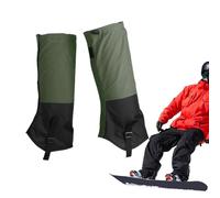 Polainas de pierna para hombre, polainas impermeables para botas para senderismo, protector de pierna ajustable para correr en invierno para caminar en la nieve, al aire libre, senderismo, escalada