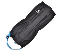 Polainas de pierna transpirables y ligeras para botas de senderismo, adecuadas para viajes en la nieve, exploración de la selva y excursiones (negro M)