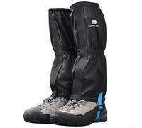 Polainas de pierna transpirables y ligeras para botas de senderismo, adecuadas para viajes en la nieve, exploración de la selva y excursiones (negro L)