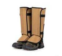 Polainas de protección de piernas para caza, senderismo, actividades al aire libre con Oxford impermeable y material compuesto de nailon para nieve, arena, lluvia, defensa de desechos (naranja)