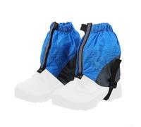 Polainas de senderismo impermeables con tiras reflectantes, protectores de piernas de nailon para acampar y senderismo, fundas a prueba de arena y barro para hombres y mujeres, azul (azul)