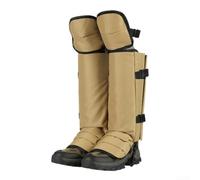 Polainas de senderismo impermeables para caza y camping con correas ajustables para bloquear el barro de la nieve y los desechos durante el senderismo al aire libre en color verde, talla M (amarillo)