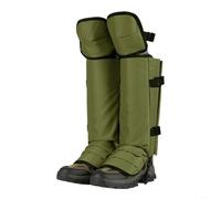 Polainas fiables para piernas para senderismo y patrullas rurales con diseño dirigido a mantener los pies y la parte inferior de las piernas de los peligros ambientales (verde)