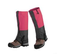 Polainas impermeables con material transpirable y diseño ergonómico que ofrece protección contra la nieve, la lluvia y los insectos durante las actividades al aire libre (rojo)