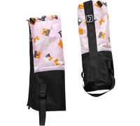 Polainas impermeables para botas para niños, cubierta ajustable para zapatos de nieve al aire libre, polainas resistentes al viento con patrón para niños, niñas y niños pequeños