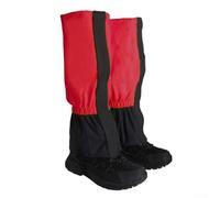 Polainas para botas de senderismo, cubierta de pierna de nieve al aire libre, protector impermeable para caza, escalada, senderismo, caminar (rojo)