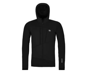 Polaire Ortovox FLEECE GRID HOODY M (black raven) hombre