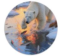 Polar Bear 1000 Piece Jigsaw Puzzle For Adults Challenging Game Stress Relief Puzzle Cultivate The Spirit of Teamwork for Family Decorations 1000pcs (67.5x67.5cm)