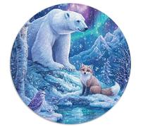 Polar Bear 1000 Pieces Jigsaw Puzzles For Adults Challenging Game Stress Relieving Entertainment Cultivate The Spirit of Teamwork For Adults Gifts 1000pcs (67.5x67.5cm)