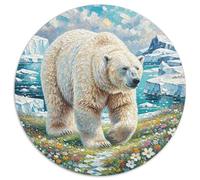 Polar Bear 1000 Pieces Jigsaw Puzzles For Adults Educational Games Stress Relieving Entertainment Cultivate The Spirit of Teamwork for Adults and Kids, Age 12 Years Up 1000pcs (67.5x67.5cm)