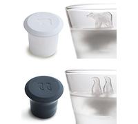 Polar Bear and Penguin Shape Ice Cube Molds Animals Novelty Design Polar Ice Molds for Drink Silicone Ice Cube Trays with Cover