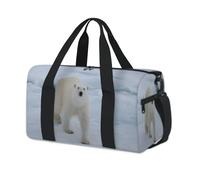Polar Bear Arctic - Bolsa de lona deportiva para fin de semana, bolsa de viaje informal, para viajes, gimnasio, para niños, niñas, niños, mujeres y hombres