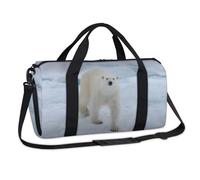Polar Bear Arctic - Bolsa de lona deportiva para fin de semana, bolsa de viaje informal, para viajes, gimnasio, equipaje, para niños, niñas, niños, mujeres y hombres