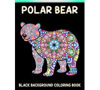 Polar Bear Black Background Coloring Book