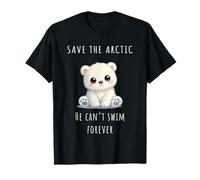 Polar Bear Climate Crisis Awareness Camiseta