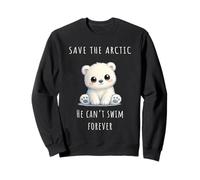Polar Bear Climate Crisis Awareness Sudadera