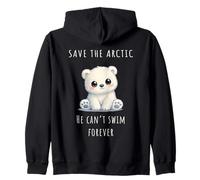 Polar Bear Climate Crisis Awareness Sudadera con Capucha