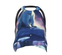 Polar Bear - Funda de asiento de coche para bebé, diseño de aurora boreal