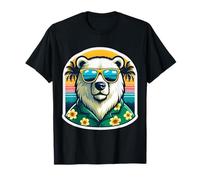 Polar Bear Gafas de sol Tropical Vacaciones Verano Playa Camiseta