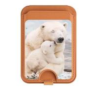 Polar Bear Hug Family - Soporte magnético para tarjetas para iPhone 16, 15, 14, 13 Pro Max, multicolor