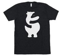 Polar Bear Hug Mens T Shirt 100% Cotton Love Hugs Hugging Hugger Best Friends Cute Animal Cub tee Size XL
