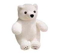 Polar Bear Plush, LED Light-Up Stuffed Animal Toy, 9.06x7.87inches, Soft Hugging Pillow Doll, Glowing Night Light Feature, Cuddly Decorative Design, Ideal for Boys, Girls, Bedroom, Home Decor