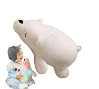 Polar Bear Plush, Light-Up Stuffed Toy, Soft LED Pillow Doll, Colorful Glowing Hug Pillow, Cute Cuddly Animal Cushion, for Boys, Girls, Bedroom, Home, Decoration, Night Light, Bed, Playroom, Nursery