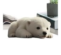 Polar Bear Plush, Soft Stuffed Animal, Cuddly Sleeping Doll, Cozy Hugging Toy, Gentle Emotional Companion for Birthday Kids Night Adults Sleeping Home Daily Holiday Bedroom Comfort, 7.09x7.09x9.84 In