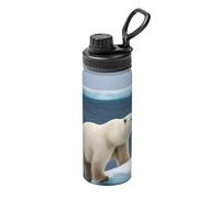 Polar Bear Printing - Hervidor deportivo aislado de 18 onzas para ciclismo, gimnasio, baloncesto al aire libre, adecuado como regalo