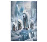 Polar Bear Puzzle Games for Adults Y Niños - for Creativity And Mindfulness - Challenging Jigsaw Puzzles 1000 Piezas for Family 78×53cm
