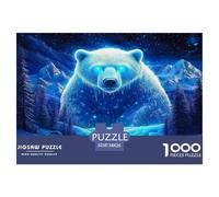 Polar Bear Puzzle Imposible,desafío for Adults Juego Educativo 1000 Piezas Obra De Arte De Juego De para Adultos Y Niños A Partir De 12 Años 38x26cm/1000pcs